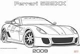 Ferrari 599xx sketch template