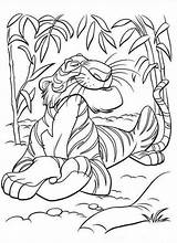 Dschungel Shere Halaman Harimau Ausmalbild Siente Poderoso Kolorowanki Haiwan Mewarna Kertas Selva Tygrysie Baloo Zwierzęta Boleh Cetak sketch template