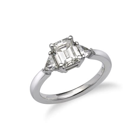 stone emerald cut diamond engagement ring orogem jewelers