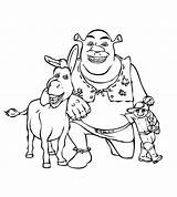Shrek Coloring Donkey Puss Boots Pages Printable Colouring Dreamworks Donkeys Third Cartoon Disney Ecoloringpage sketch template
