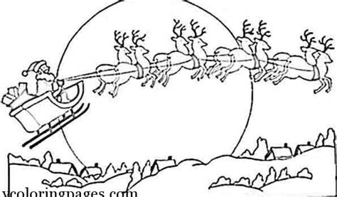 santa sleigh coloring pages printable  getcoloringscom