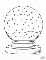 Coloring Snow Globe Pages Dolls Printable Supercoloring Toys sketch template