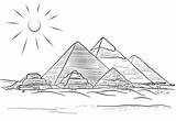 Pyramids Giza Pyramide Pyramid Colorare Piramidi Gizeh Egipt Coloriage Piramidy Piramide Ausmalbilder Ausmalen Egizie Pyramiden Egypte Ausmalbild Supercoloring Egitto Kolorowanka sketch template