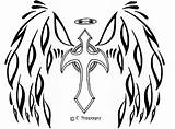 Coloring Angel Wings Pages Print Popular sketch template