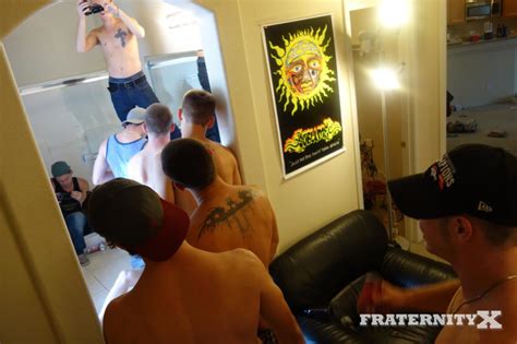 real fraternity guys line up to bareback a freshman ass twink lust
