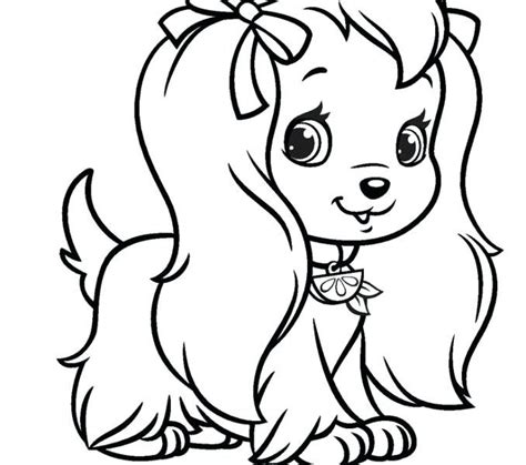 coloring sheet  girls puppy coloring pages dog coloring page