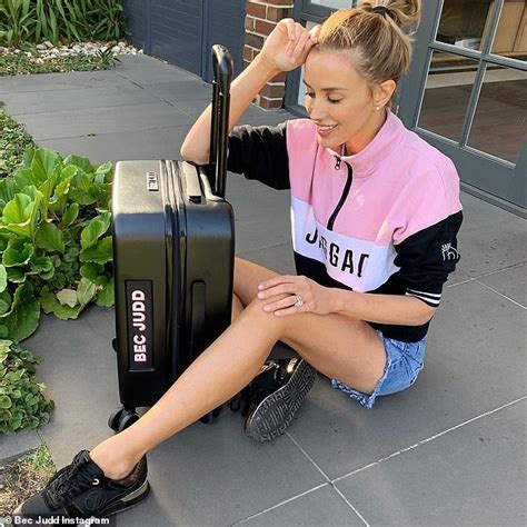 Rebecca Judd Flaunts Her Trim Pins In Denim Hot Pants As She Shows Off