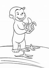 Affe Affen Neugierige Kinderserien Banana Ausmalbilder Zeichnen Eat Ausmalen Malvorlagen Littering Ausmalbildermalvorlagen Peel Besuchen Zeichentrick Ausdrucken Coloringhome sketch template