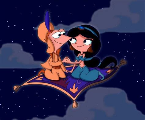aladdin parody phineas and isabella phineas and ferb disney magic