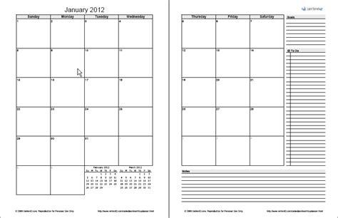 monthly planner template  printable monthly planner  excel