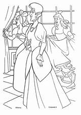 Cinderella Coloring Pages Stepmother Sisters Step Colouring Stepsister Madrastra Disney Sanderson Book Cat 為孩子的色頁 Cartoon Choose Board sketch template