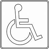 Handicapped Indicate Accessible sketch template