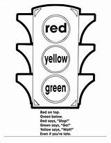 Traffic Light Coloring Stop Color Pages Printable Preschool Colors Poem Sign Behavior Chart Drawing Sheet Lights Kids Sheets Signs Zoo sketch template
