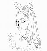 Ariana Coloring Pages Grande Choose Board Colouring sketch template