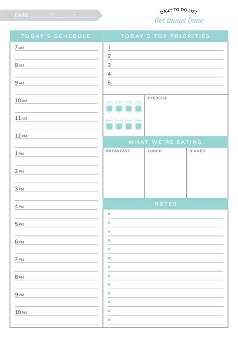 create  daily hourly calendar printable   calendar printable