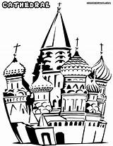 Cathedral Coloring Pages Colorings sketch template