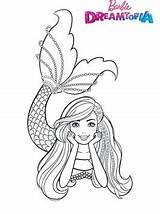 Barbie Mermaid Coloring Pages Dreamtopia Fun Kids sketch template