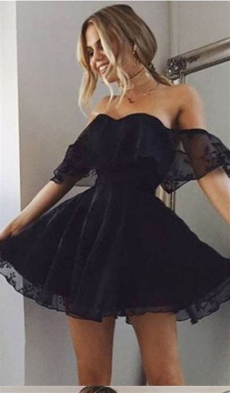 sp girls short black lace prom dress lace homecoming gown  junior  grade
