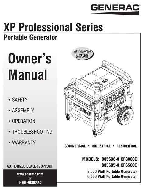 generac power systems   xpe owners manual   manualslib