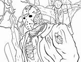 Coloring Voorhees 13th Vorhees Killer Space Klowns Activityshelter Warhammer Fenech Selina sketch template