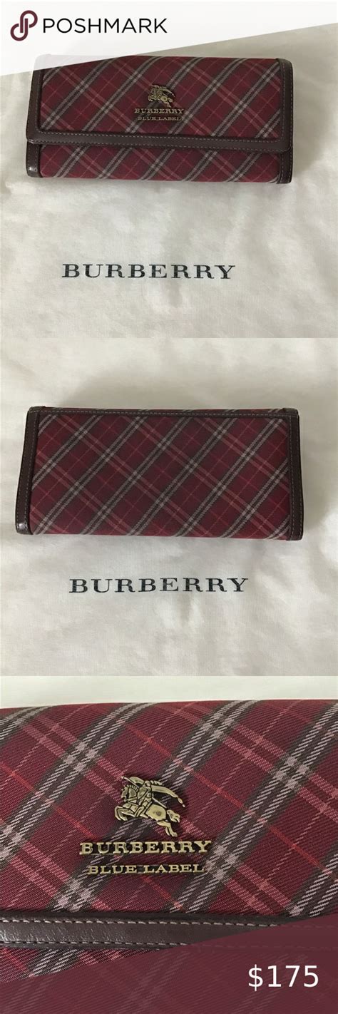authentic burberry blue label nova check wallet burberry wallet long wallet wallet