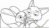Coloring Judy Nick Zootopia Pages Coloringpages101 sketch template