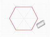 Hexagon Wikihow Hexagone Disegnare Sechseck Esagono Dessiner Hexagones Hexagonal Hexagons Zirkel Triangle Equal sketch template