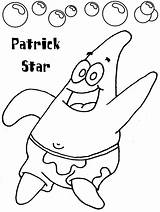 Spongebob Coloring Patrick Pages Starfish Cartoon Kids Star sketch template