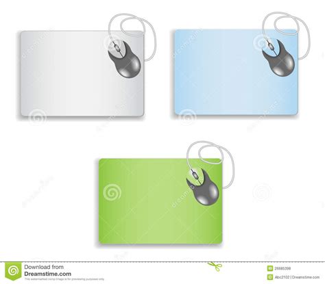 mouse   blank mousepad stock vector illustration  object