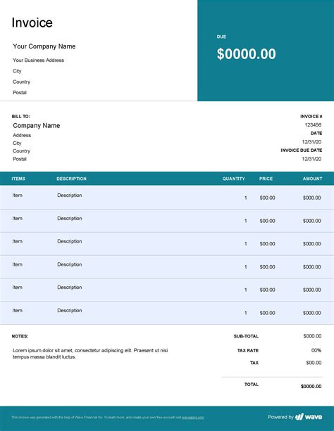 roofing invoice template wave invoicing