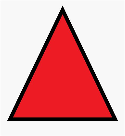 red triangle clip art  transparent clipart clipartkey