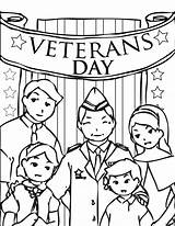 Veterans Coloring Pages Printable Family Drawing Word Sheet Sheets Veteran Kids Kindergarten Cliparts Color Drawings Getdrawings Elementary Print Quality High sketch template