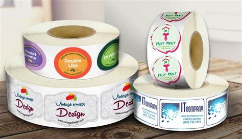 custom roll labels high quality printing solutions