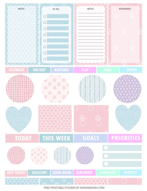 printable planner stickers  cute patterns