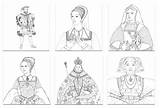 Colouring Henry Viii Tudor Sheet Tudors History Coasters Drink sketch template