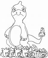Coloring Pages Charmeleon Pokemon Chameleon Charmander Kolorowanki Colouring Comments Popular Coloringhome Collection sketch template