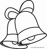 Christmas Bells Coloring Pages Holiday Printable Color Sheets Bell Template Kids Toddlers Drawing Preschool Ornament Sheet Season Print Drawings Plate sketch template