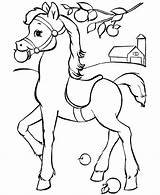 Horse Coloring Print Pages Color sketch template