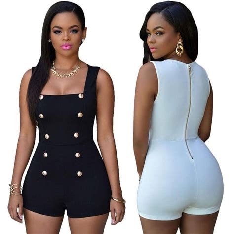 jumpsuit sexy clothes bodycon overalls for women playsuits ladies one