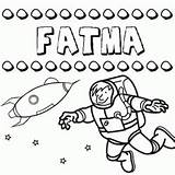 Fatma Colorir Nomes sketch template