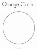 Circle Coloring Orange Template sketch template