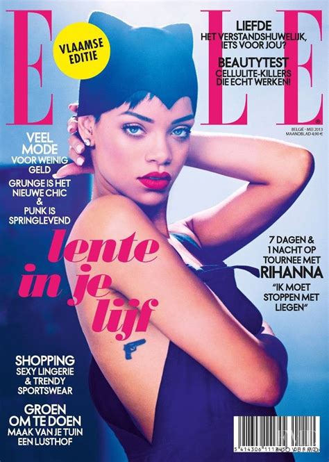 Covers Of Elle Belgium With Rihanna 958 2013 Magazines