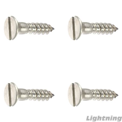 Flat Head Slotted Wood Screw Stainless Steel 10x1 3 4 Qty 2500 Ebay