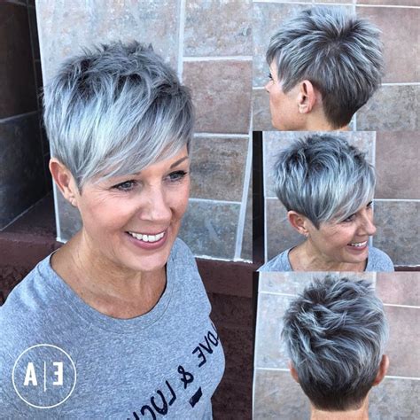 20 Best Ideas Gray Pixie Hairstyles For Over 50