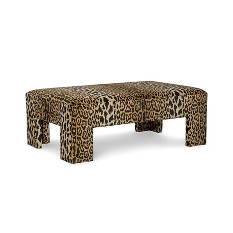 leopard print ottoman  coffee table   ottoman contemporary