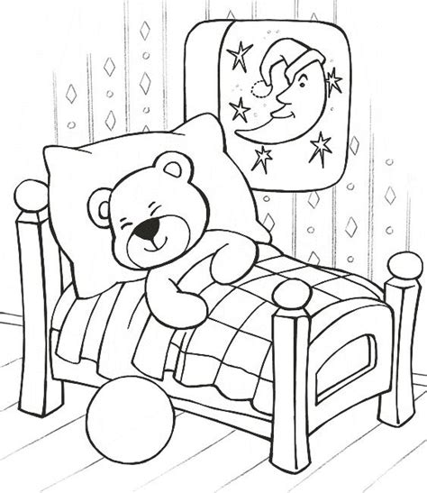 sleeping bear coloring page  coloring pages