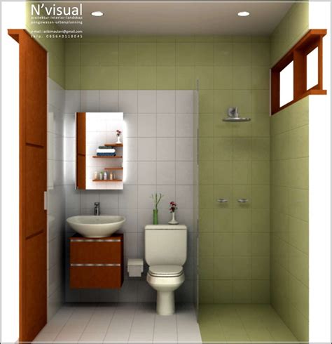 desain kamar mandi sempit minimalis ukuran kecil