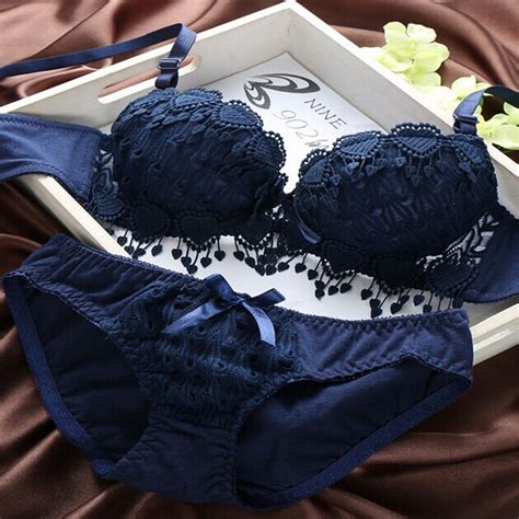 women push up bra sets lace love heart lingerie bras and panties