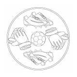Mandalas Sports Mandala Soccer Ball sketch template