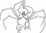 Spider Cannonbolt Alien sketch template
